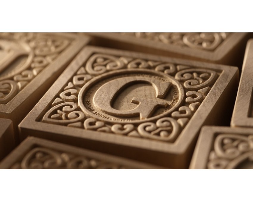 Uncle Goose Alfabet Drewniane Klocki Edukacyjne 1+