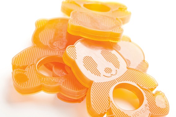 HEVEA Gryzak Panda Naturalny Kauczuk 0+