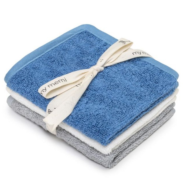 My Memi Ręczniczki Bambusowe 3-pak Navy Blue 0+