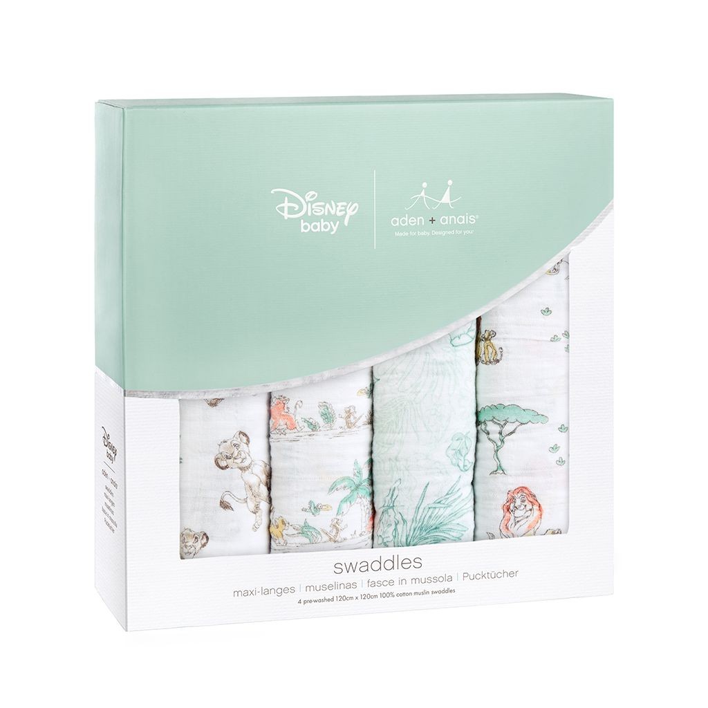 Aden & Anais Otulacz Muślinowy Disney Król Lew 4 szt.