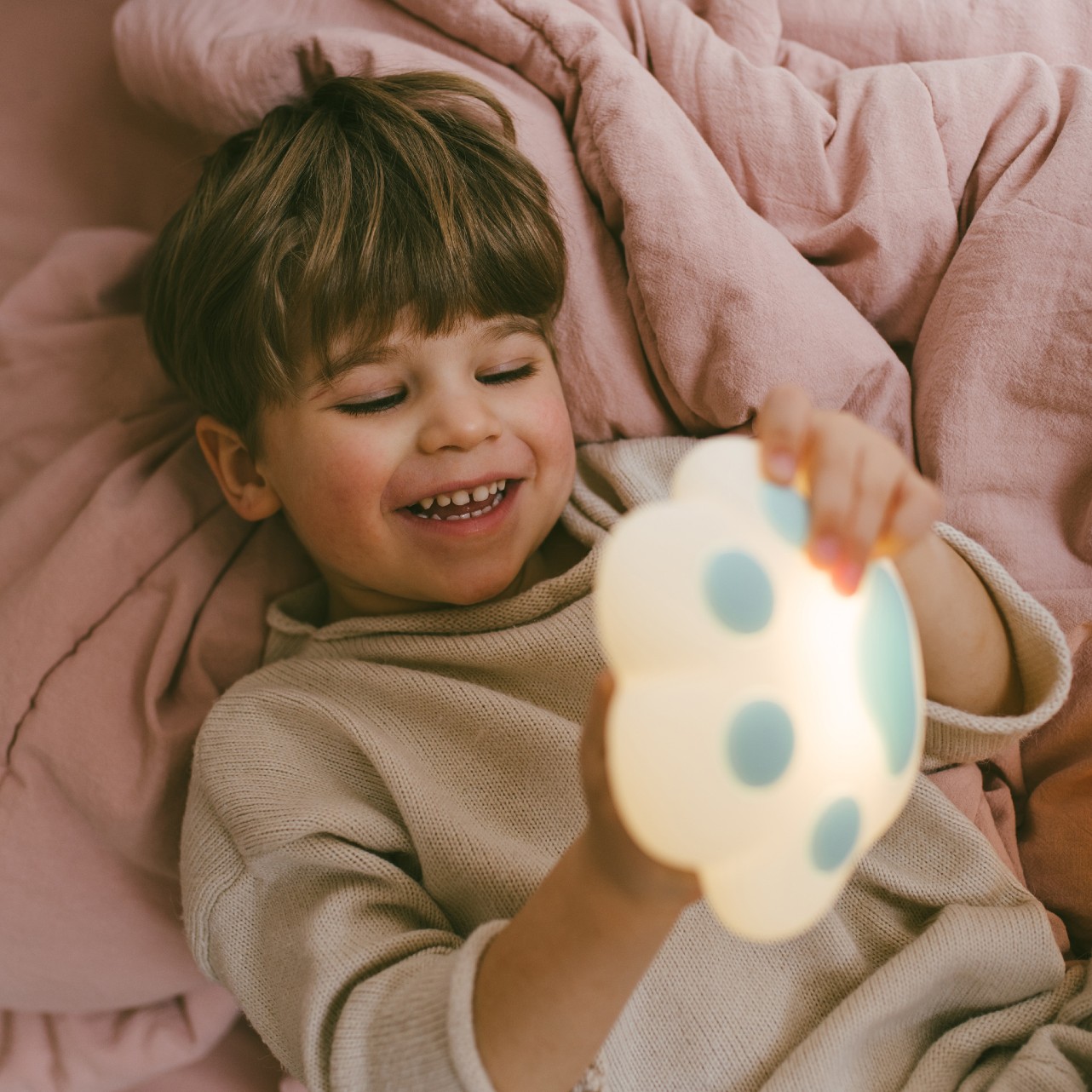 Rabbit&Friends, Łapka lampka silikonowa niebieska