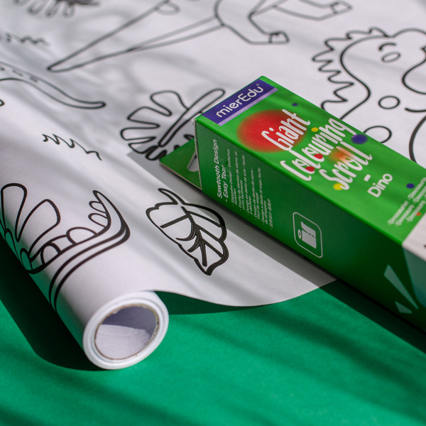 Mieredu Gigantyczna Kolorowanka Rolka Dinozaury 3+