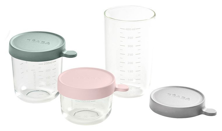 Beaba Słoiczki Szklane do Żywności 3 szt. 4m+ | Fabryka Wafelków