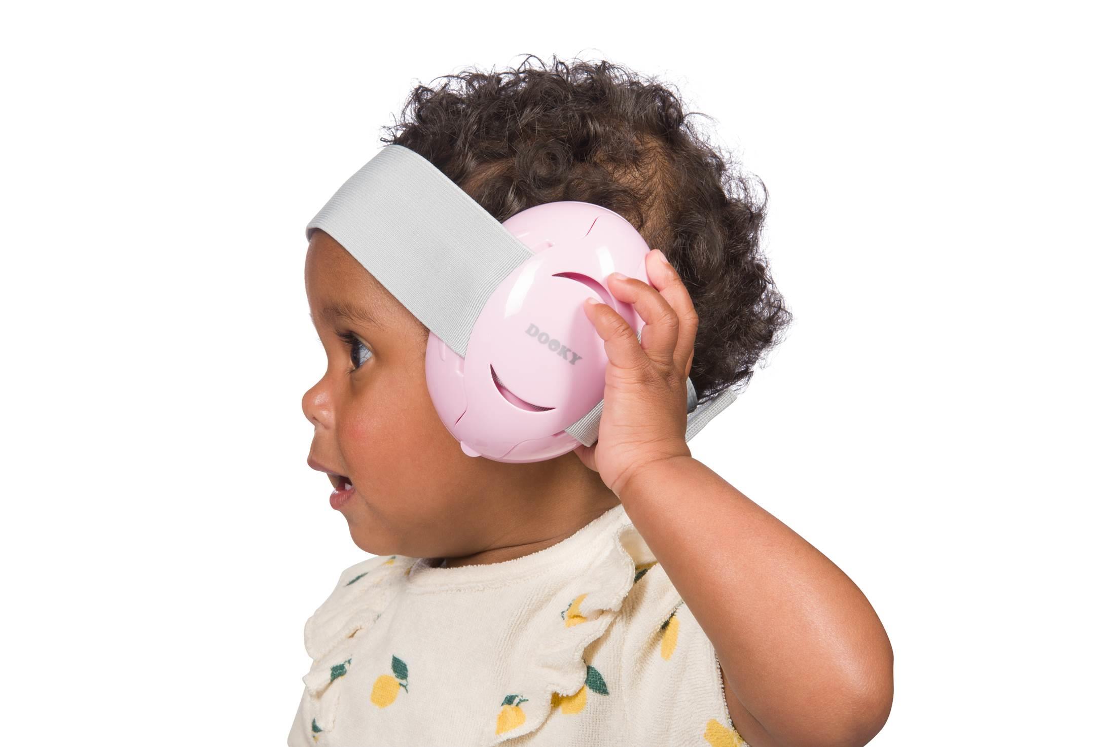 DOOKY Słuchawki ochronne Baby Earmuff pink 0-3 l