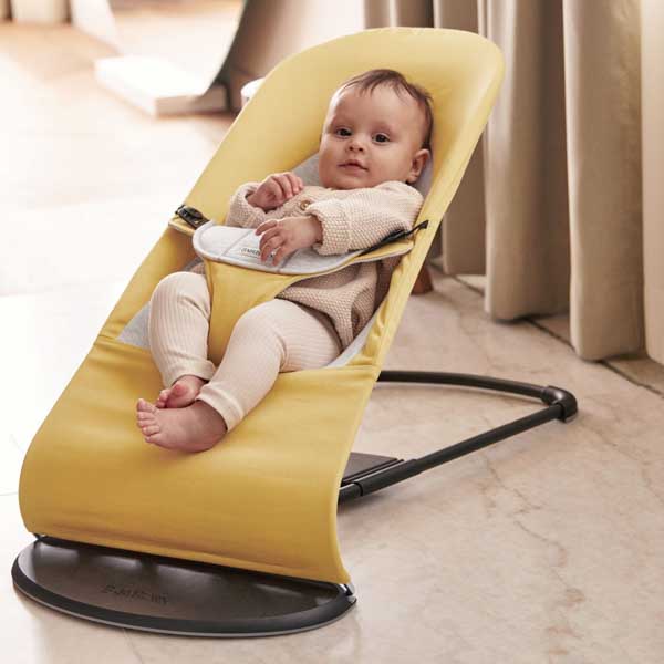 BabyBjorn Leżaczek Balance Soft Żółty/Szary 0+