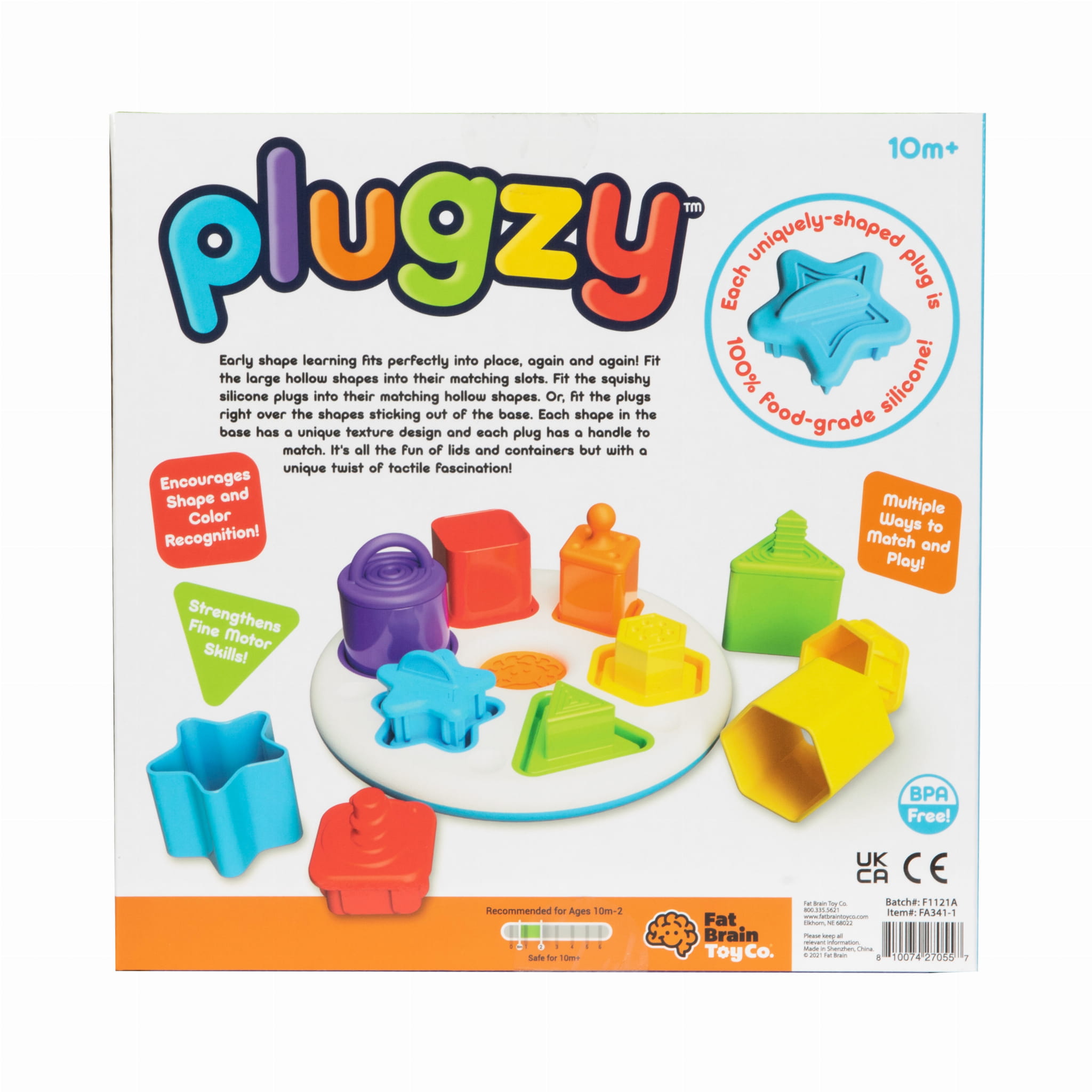 Fat Brain Toy Sorter Kształtów Plugzy 12m+