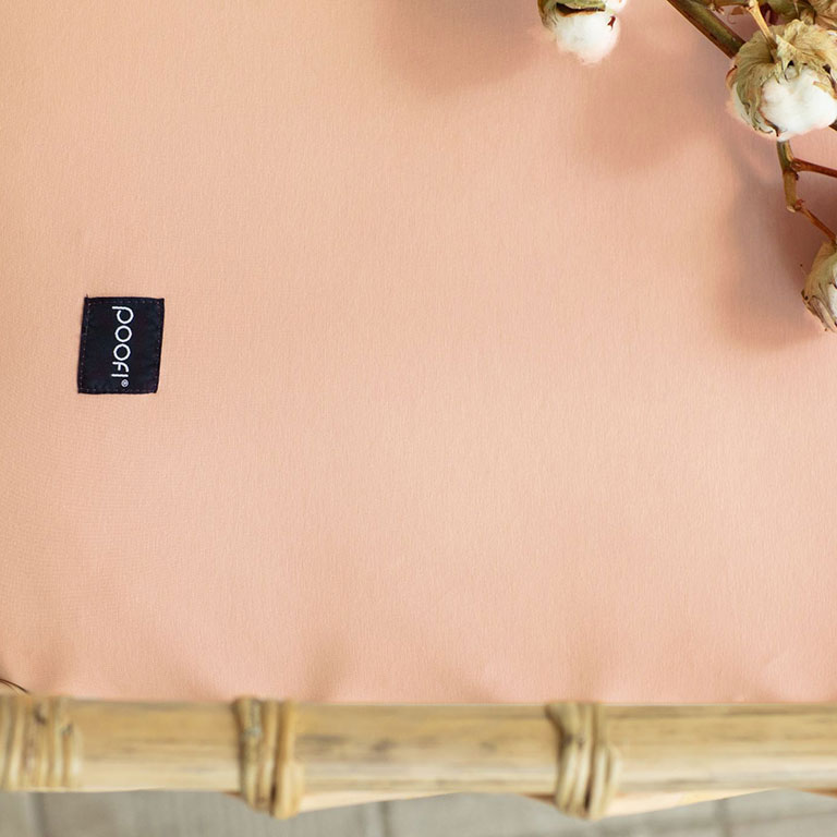 Poofi Prześcieradło Organic&Color 60x120 morela