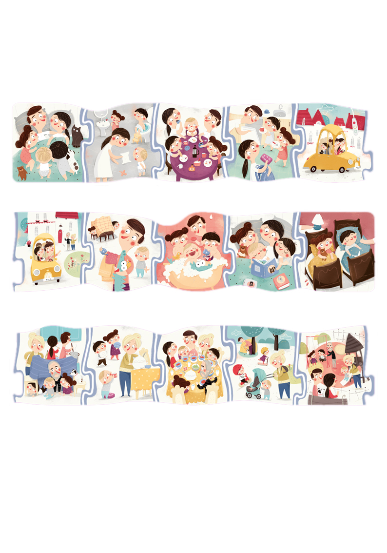 Puzzle Pucio Rodzinna sobota 2+ Marta Galewska-Kustra