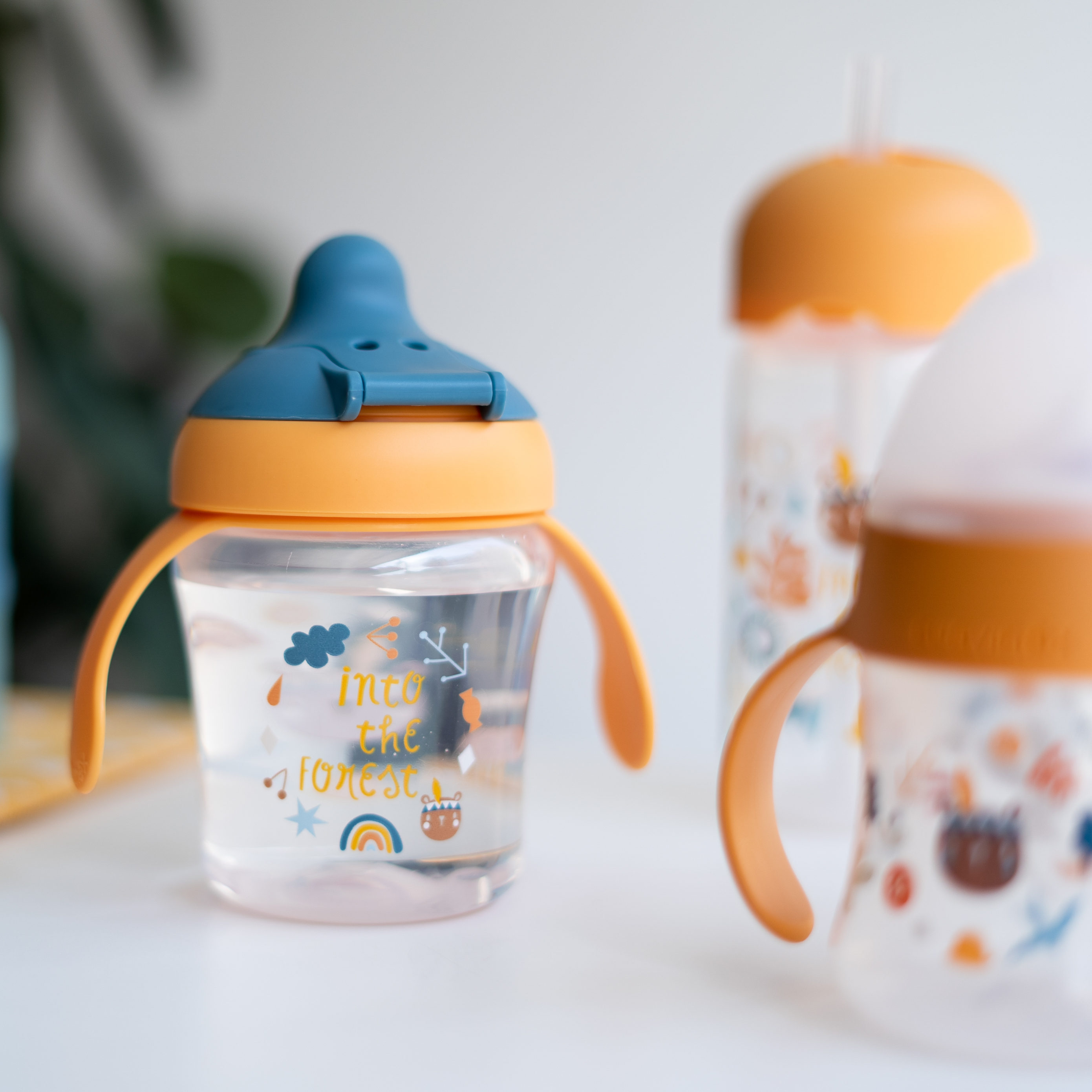 Suavinex Kubek Niekapek Forest Żółty 150ml 4m+