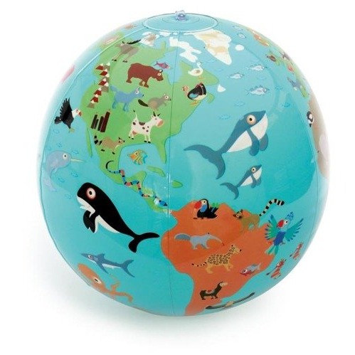 Scratch Piłka dmuchana Mapa Świata 40 cm 18m+