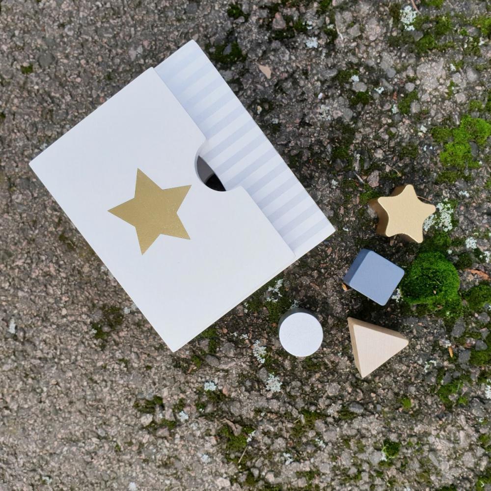 JaBaDaBaDo, Drewniany sorter kształtów srebrny