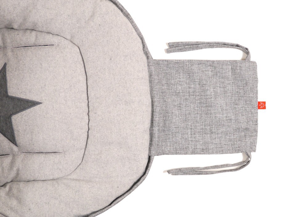 Kaiser Śpiworek SHINNY MELANGE jasnoszary 0+