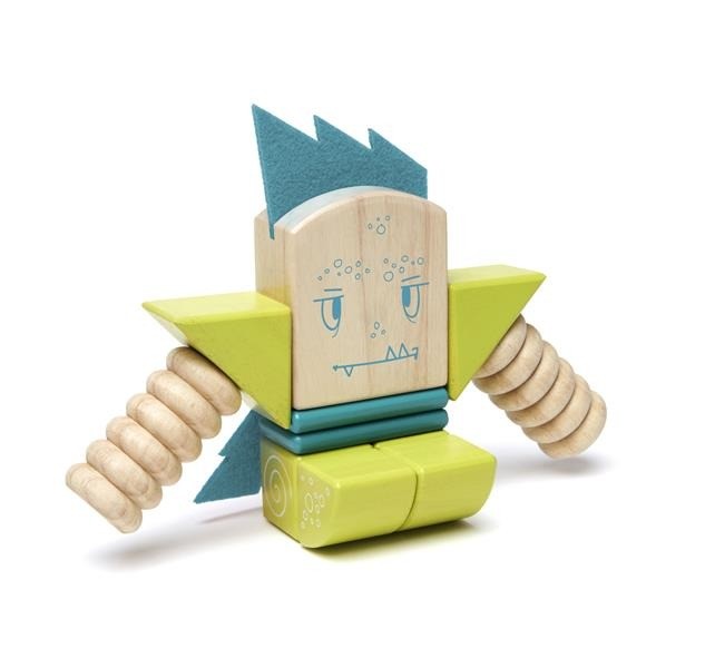 Tegu Drewniane Klocki Magnetyczne STICKY MONSTERS Zip Zap 1+