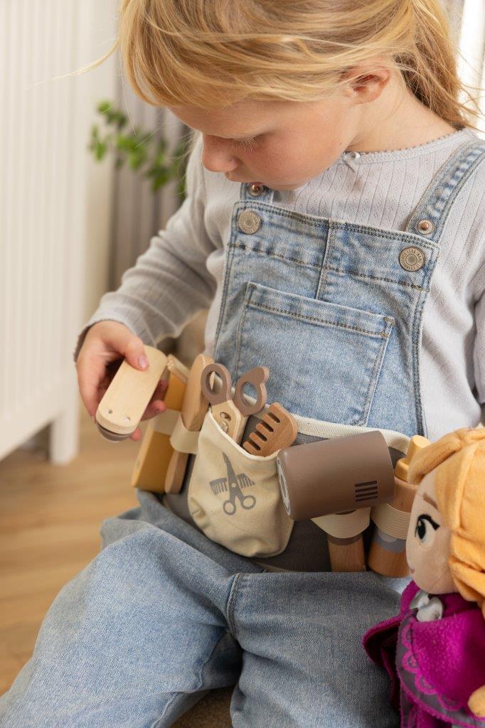 Dantoy Barber Fryzjer Zestaw Drewniane Akcesoria 3+