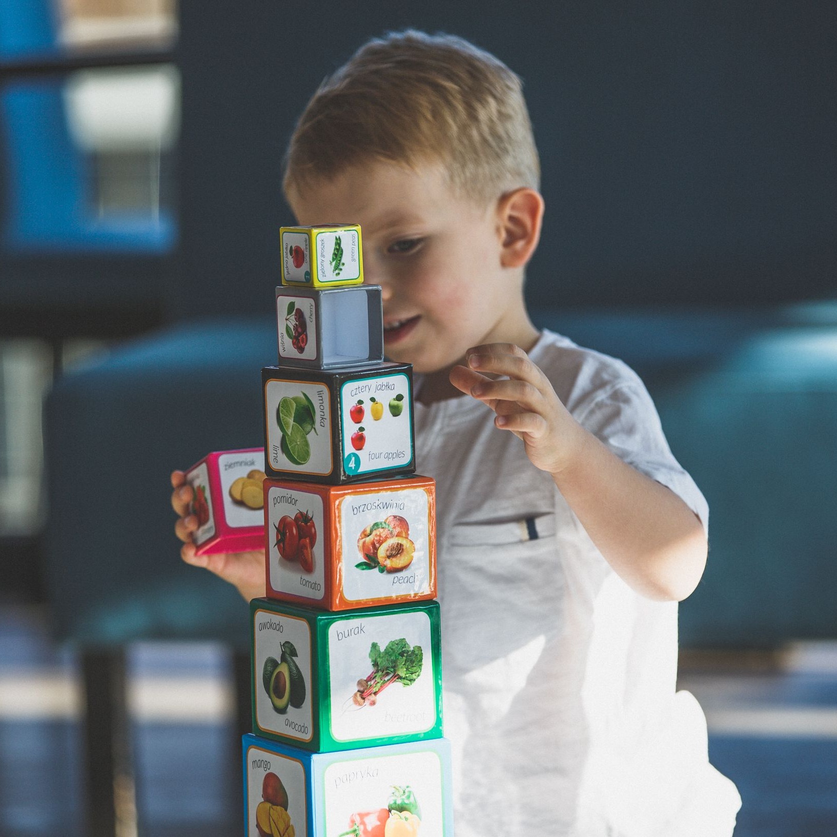 Piramida Zabaw Owoce i Warzywa 12el 1+