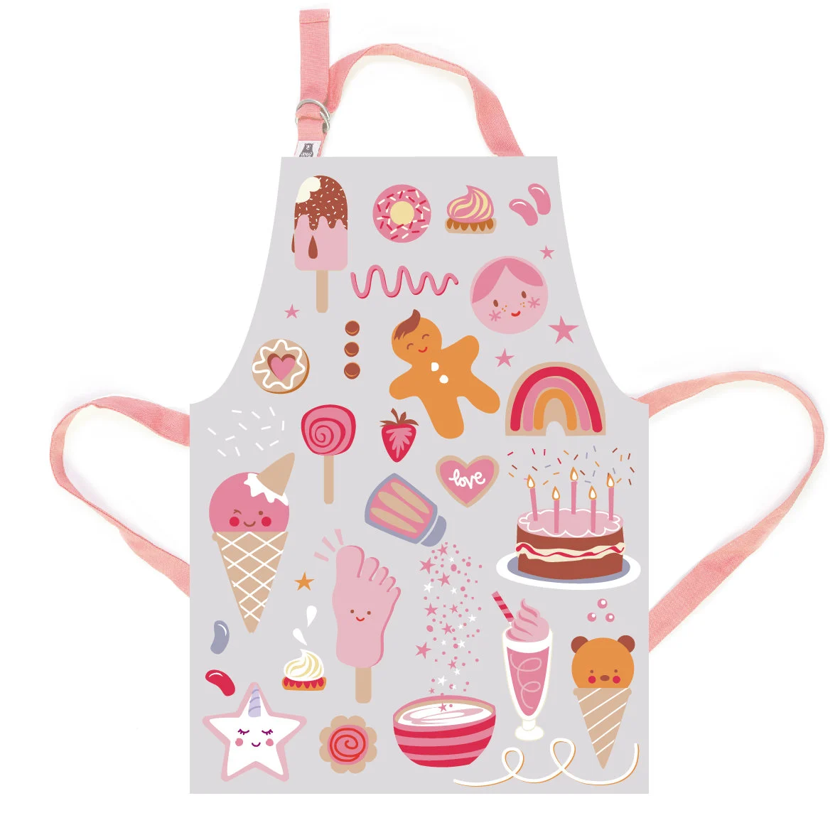 ThreadBear Design Bawełniany Fartuszek Ochronny Sweet Treats  3–5 lat