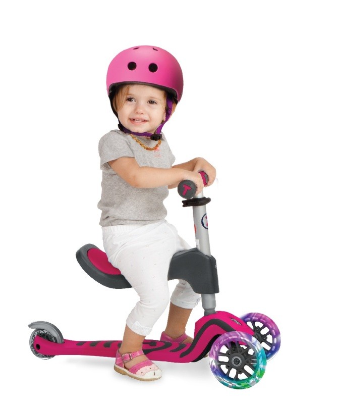 Smart Trike Hulajnoga Scooter T1 LED różowa 15m+