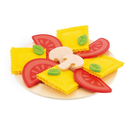 Janod Filcowy zestaw makaronów do gotowania 58el 3+