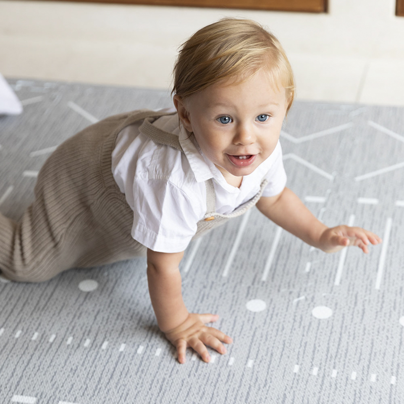 Mata piankowa puzzle duże Prettier Playmat  szara