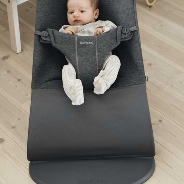 BabyBjorn Leżaczek Bliss 3D Jersey Ciemny Szary 0+