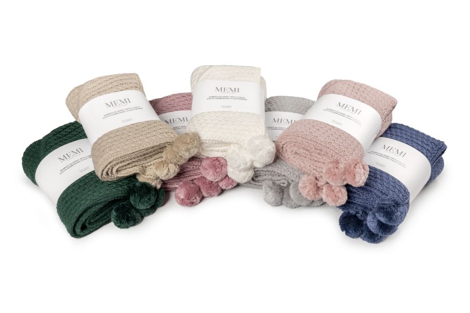 My Memi Kocyk bambusowy z kapturkiem 90x90 beige 0+