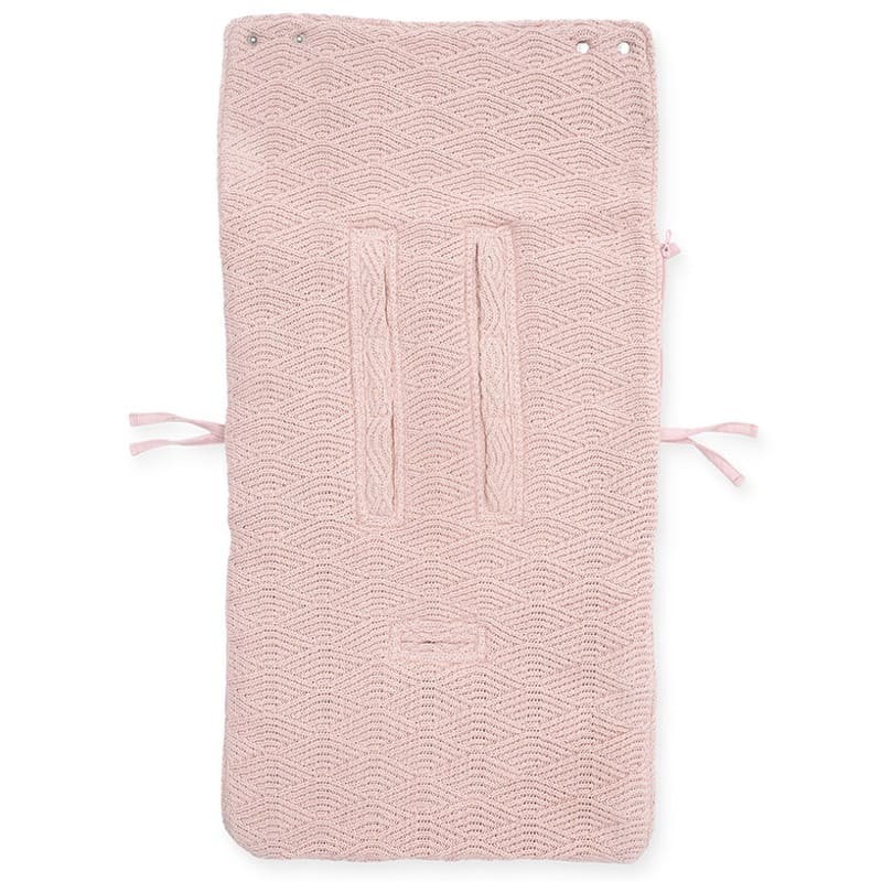 Jollein Śpiworek River Knit do Wózka/Fotelik 0+ Pale Pink