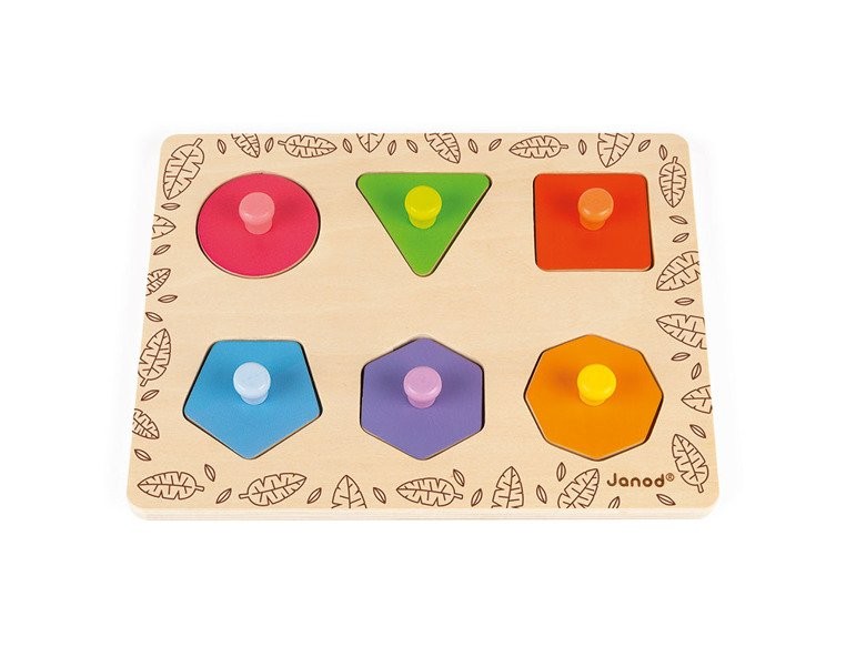 Janod Układanka Drewniana Zwierzęta z Dżungli 2+ | PS53866