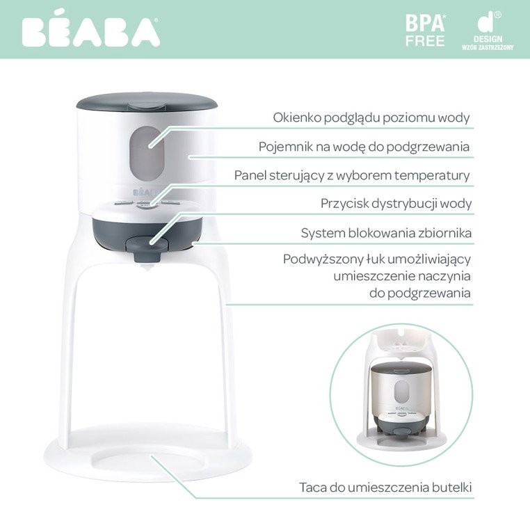 Beaba Bib'expresso Ekspres do mleka 2w1 White/grey 0+