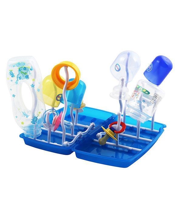 Poupy Suszarka do butelek i smoczków, niebieska 0m+