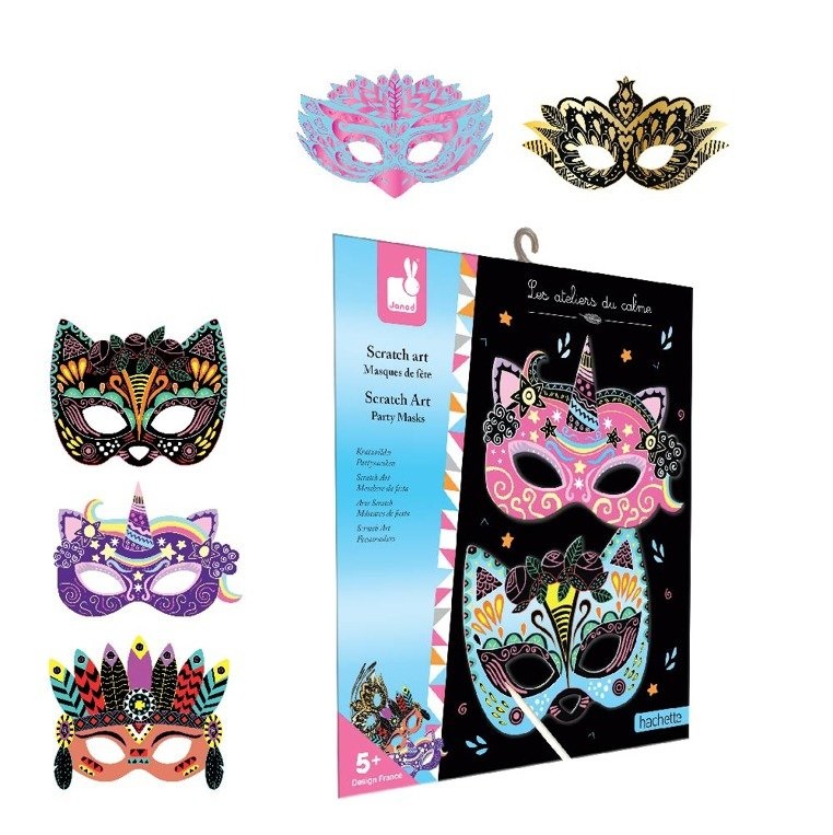Janod Zestaw Kreatywny Maski Karnawałowe 5+