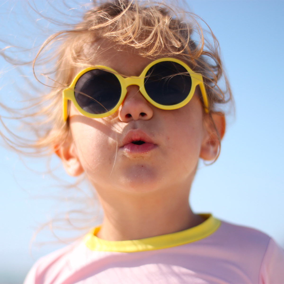 Ki ET LA Okulary Przeciwsłoneczne WOAM 4-6 lat Żółte