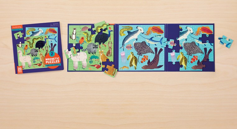 Mudpuppy Puzzle magnetyczne Zwierzęta 4+