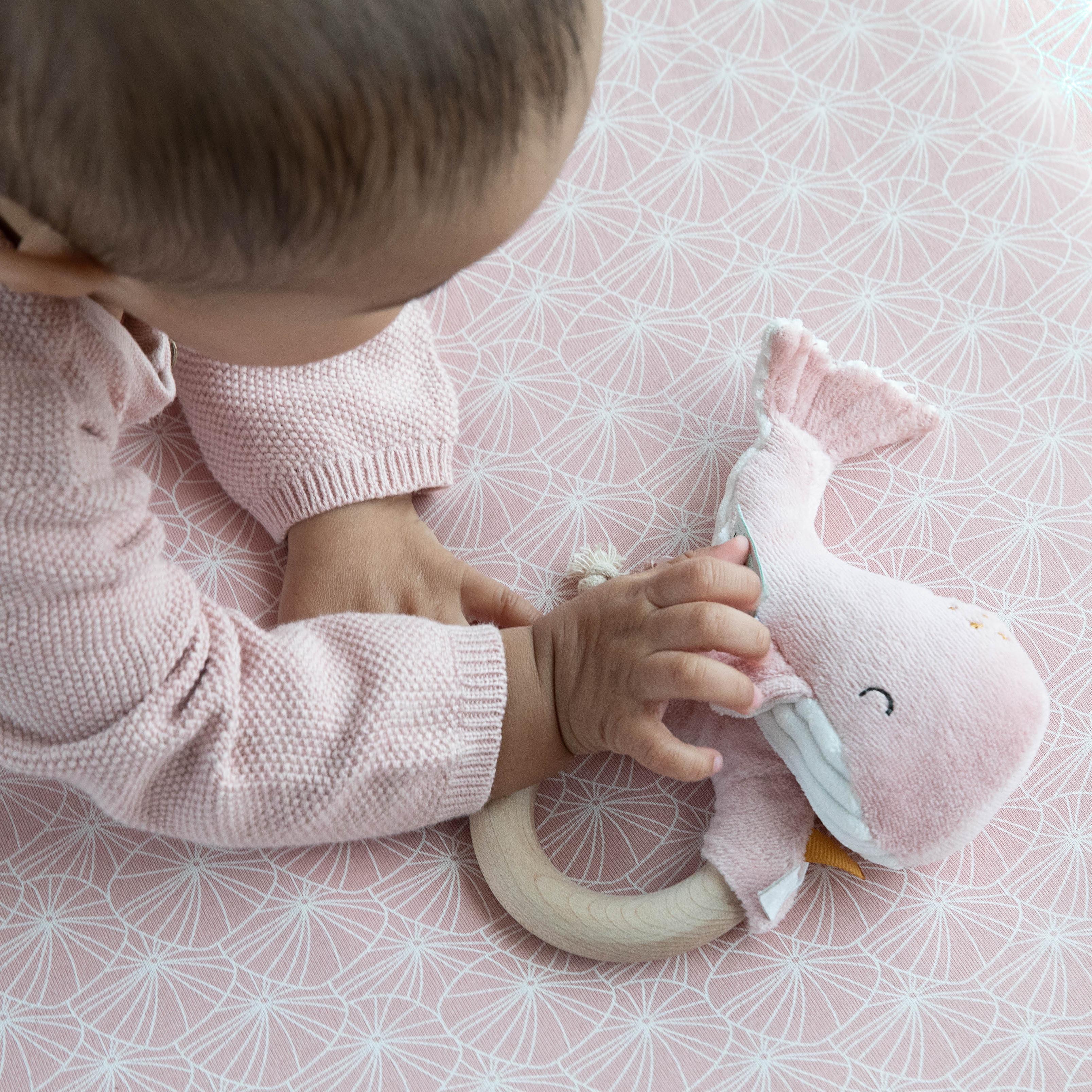 Little Dutch Grzechotka Wieloryb Ocean Róż 0+