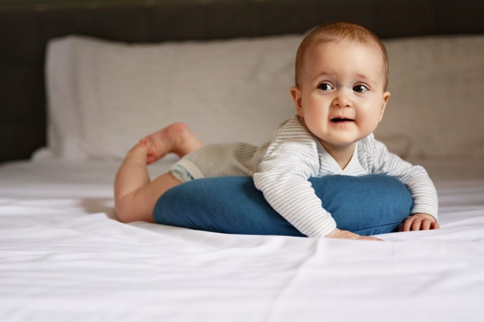 Poofi Poduszka Stabilizacyjna Organic Denim dla Niemowląt 0+