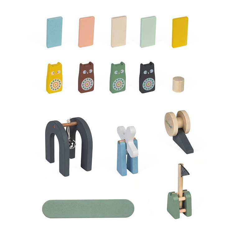 Janod Domino Sweet Cocoon Drewniane 100el 3+