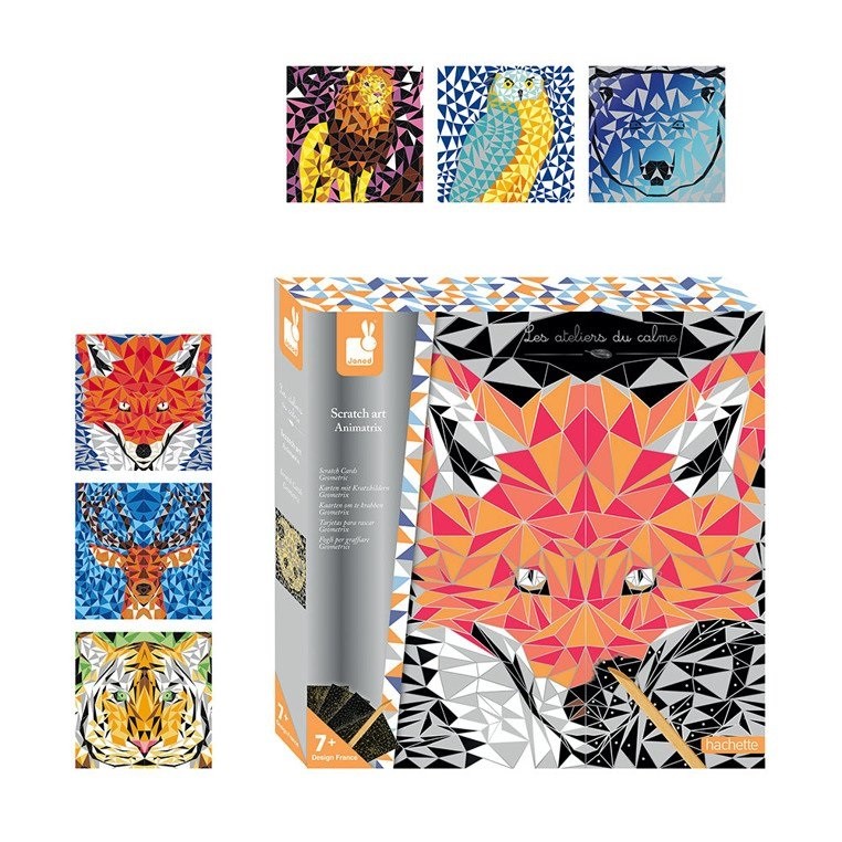 Janod Zestaw Kreatywny do Zdrawpywania Animetrics 7+