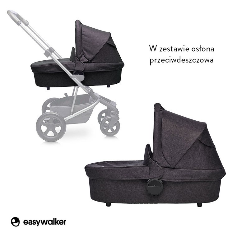 Easywalker Gondola Harvey Coal Black dla niemowląt