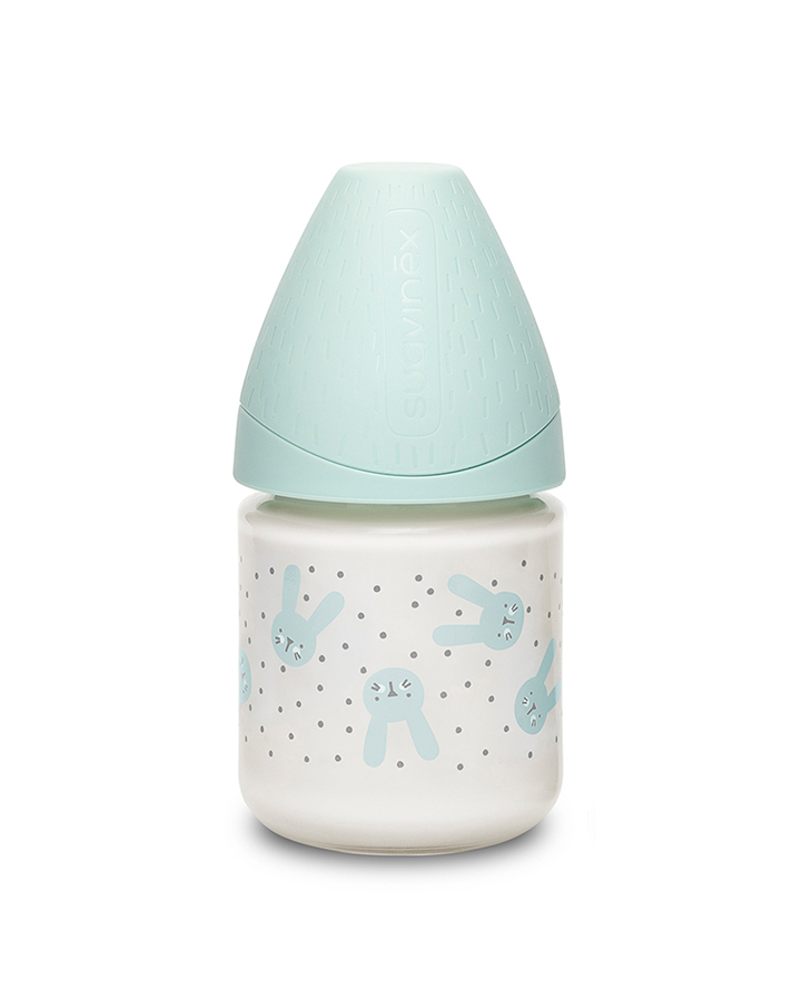 Suavinex Butelka Szklana HYGGE 120ml Królik Miętowy 0+