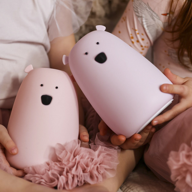 Rabbit&Friends Lampka Miś Lawenda Duży Silikon 0+