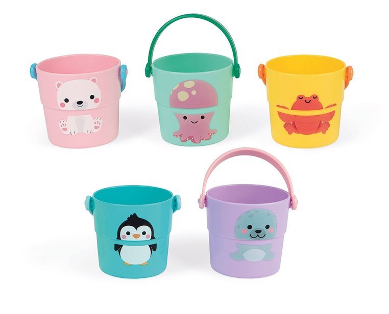 Janod Wiaderka do Kąpieli Zwierzątka 5 el. 10m+