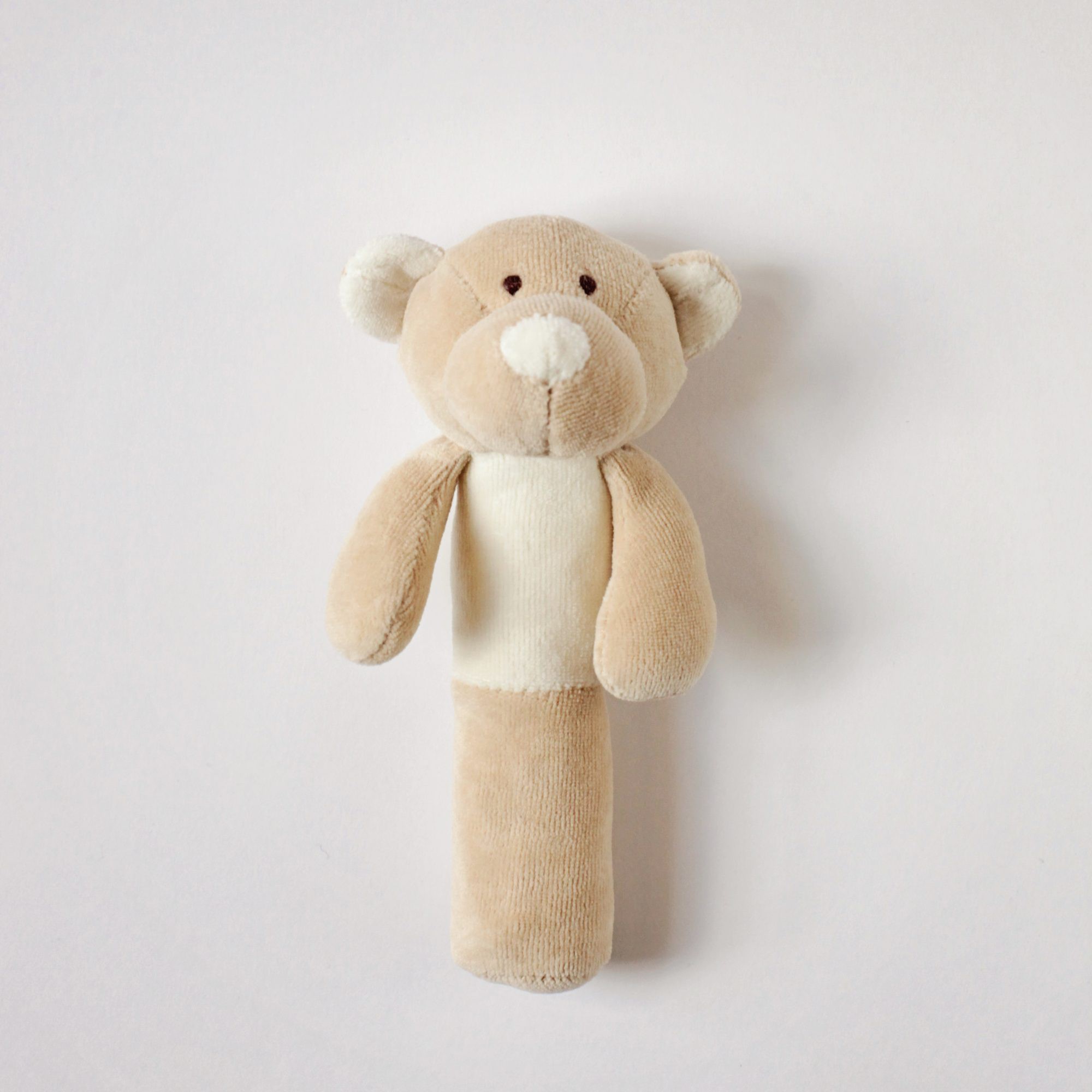 Wooly Organic Miś Grzechotka Organic 16,5 cm 0+