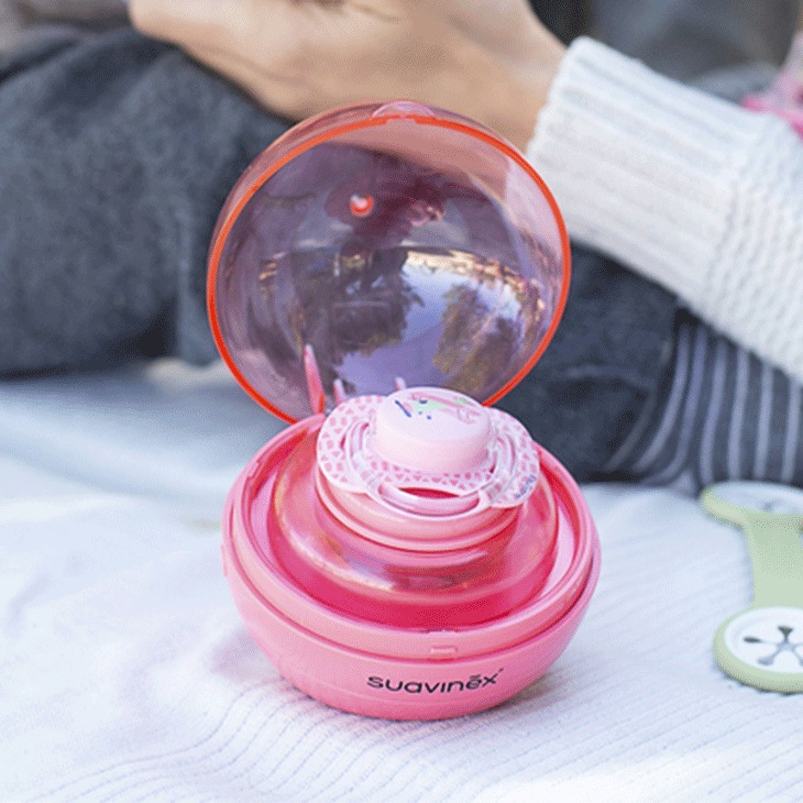 Suavinex Sterylizator smoczków UV - różowy 0+