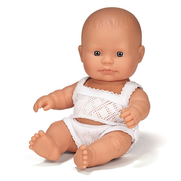 Miniland Baby, Lalka chłopiec Europejczyk 21cm