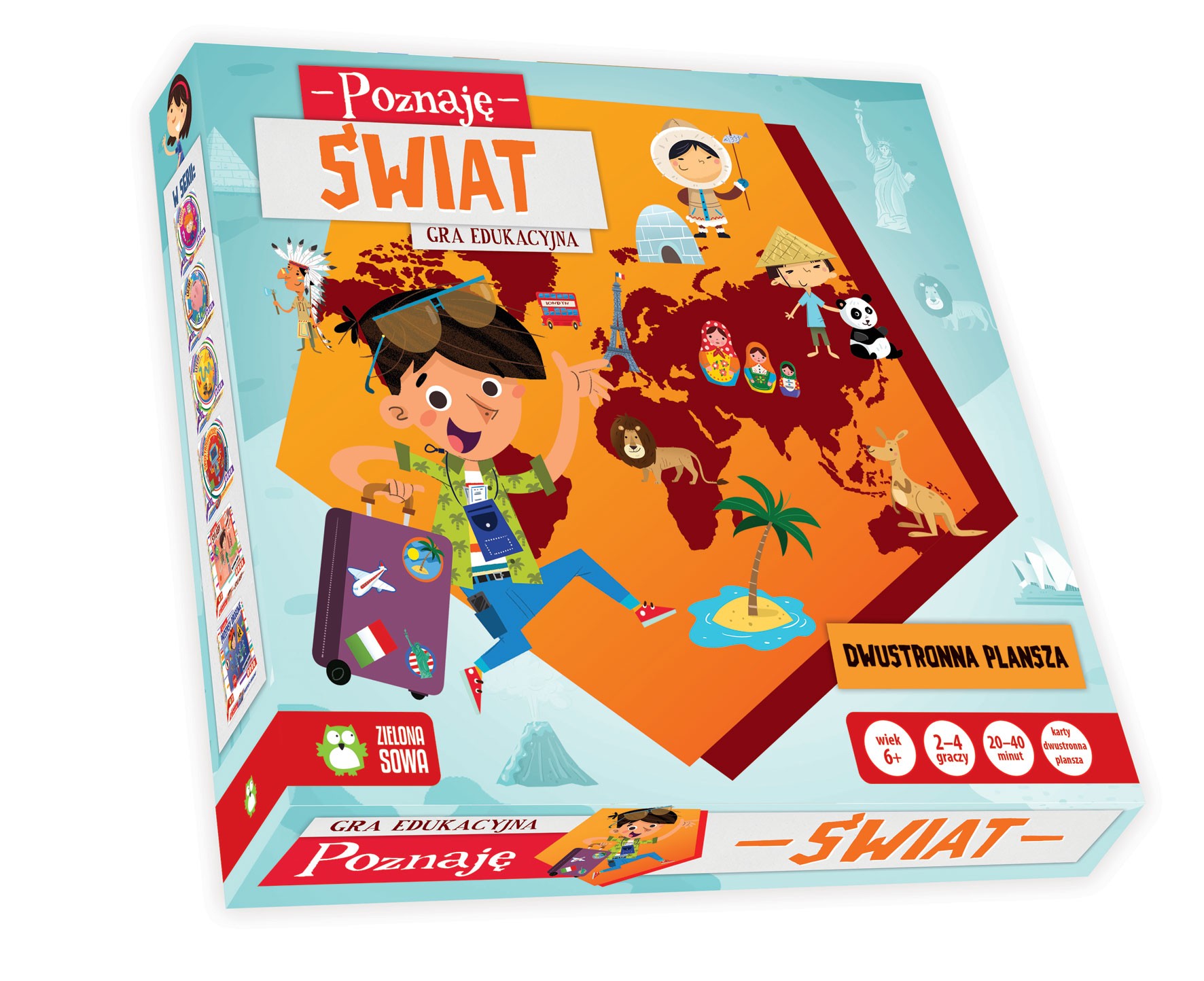 Zielona Sowa Gra Poznaję Świat 3+ | Edukacyjna