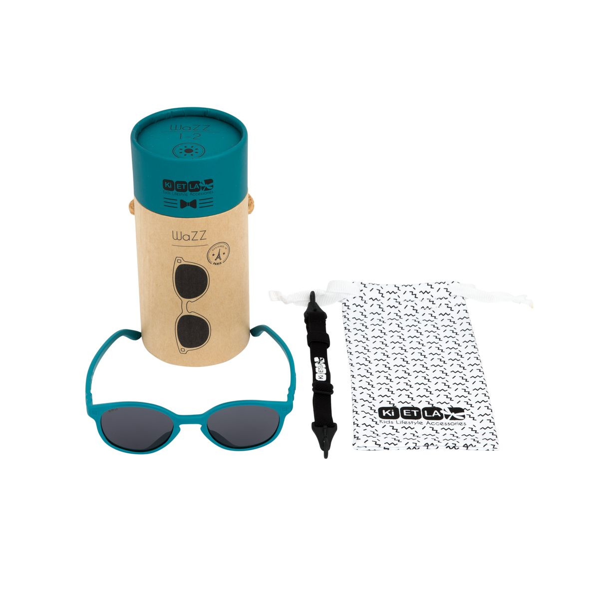 Ki ET LA Okulary WAZZ Ochronne 1-2 lata Peacock Blue