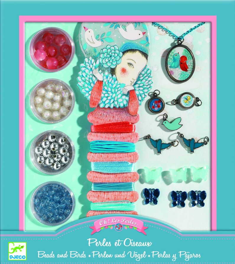 Djeco Zestaw Biżuteria Perły i Ptaki 6+ lat