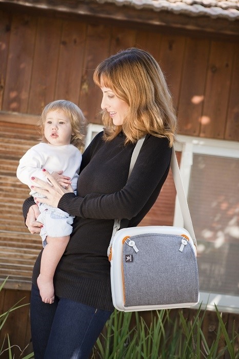 BenBat Krzesełko Podróżne 2w1 YummiGo Grey/Orange 0+