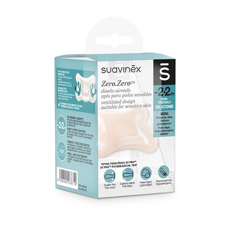 Suavinex Smoczek Zero Zero -2-2m dla wcześniaków