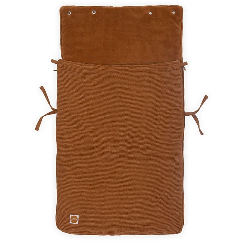 Jollein Śpiworek Basic Knit CARAMEL Wózek/Fotelik 0+