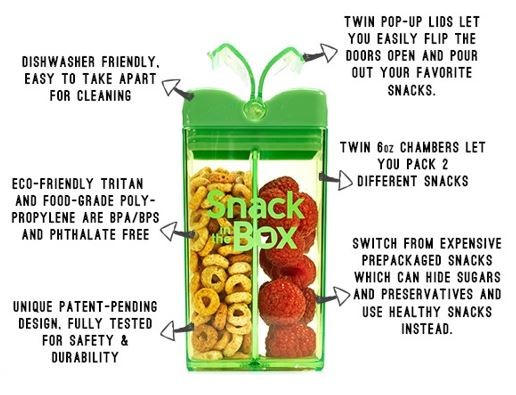 SNACK IN THE BOX Pojemnik na przekąski blue 1+